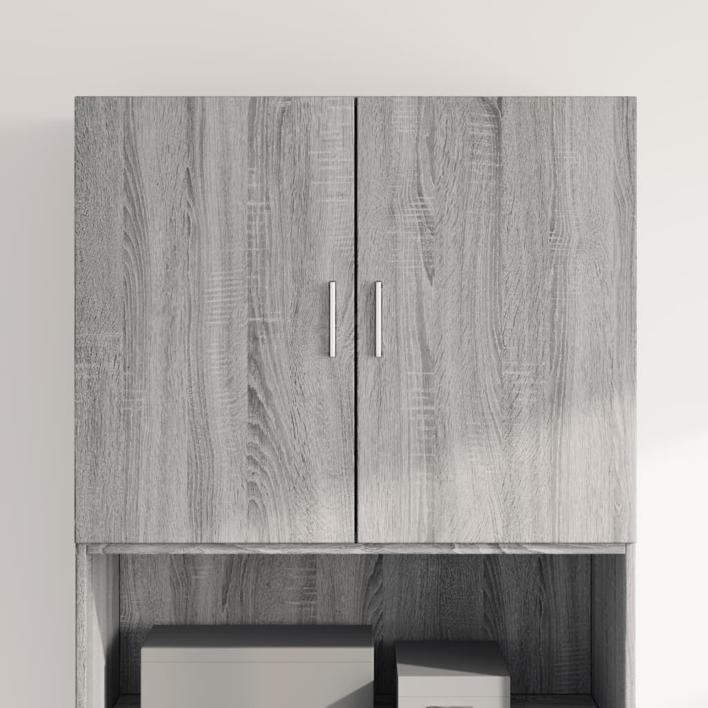 Armoire murale sonoma gris 80x42,5x64 cm bois d'ingénierie - XIOS