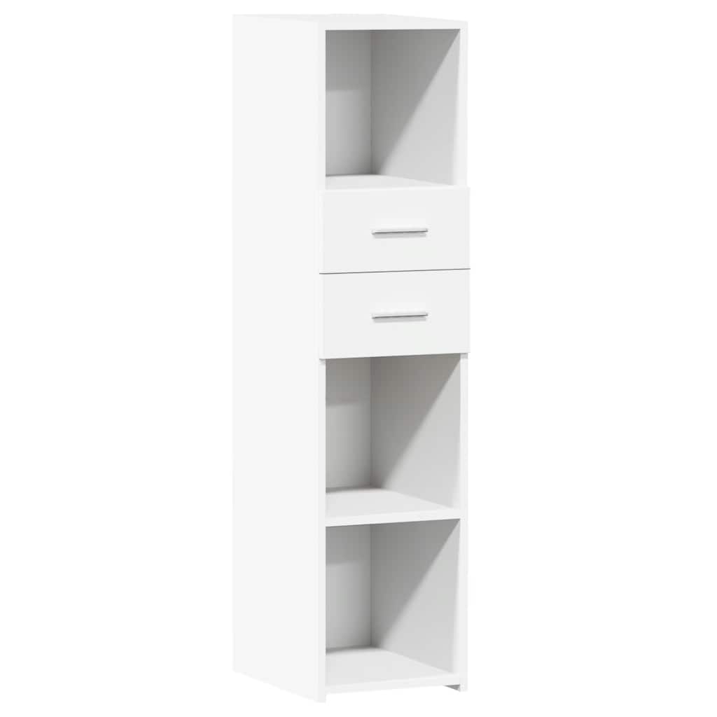 Buffet haut blanc 30x42,5x124 cm bois d'ingénierie - XIOS
