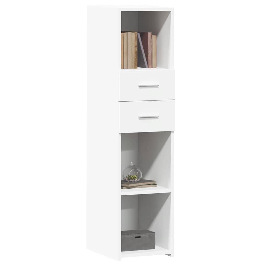 Buffet haut blanc 30x42,5x124 cm bois d'ingénierie - XIOS