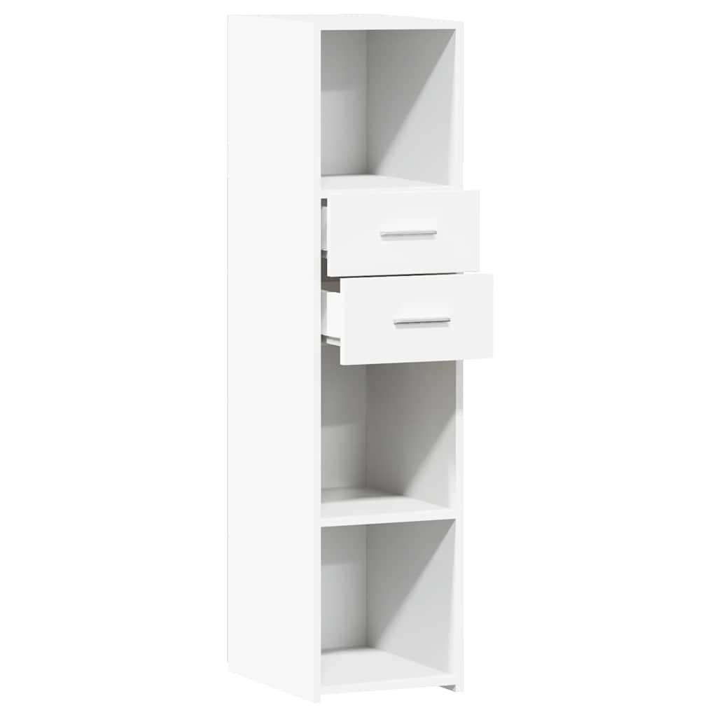 Buffet haut blanc 30x42,5x124 cm bois d'ingénierie - XIOS