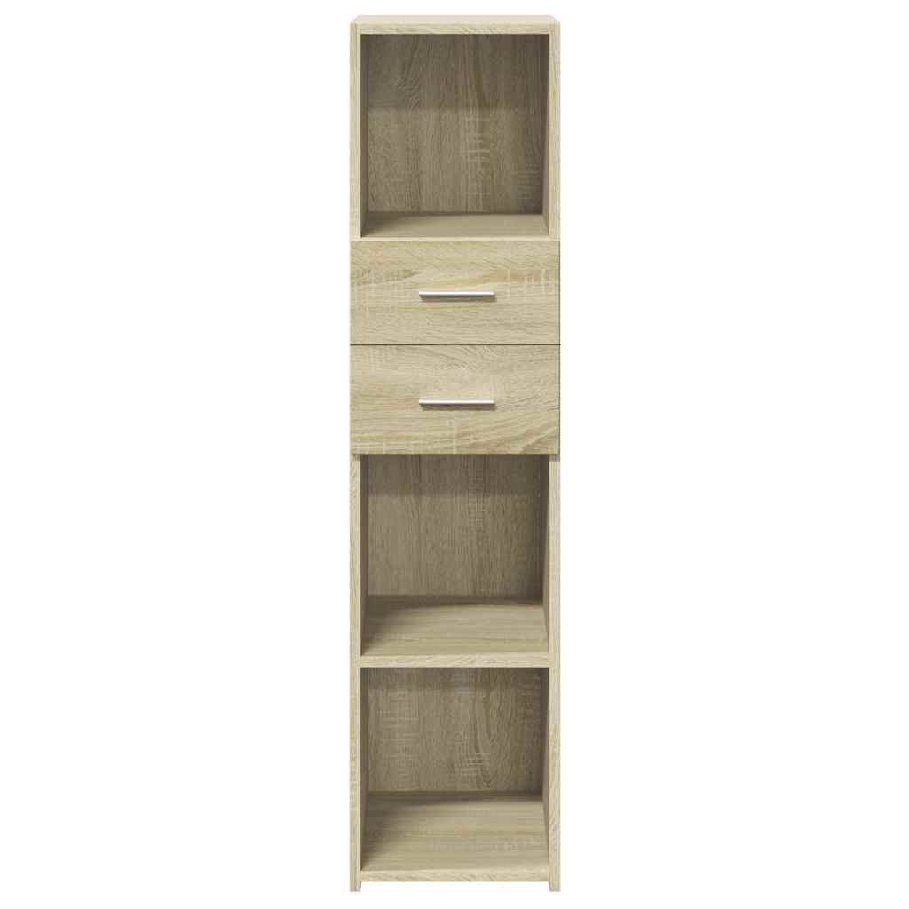 Buffet haut chêne sonoma 30x42,5x124 cm bois d'ingénierie - XIOS