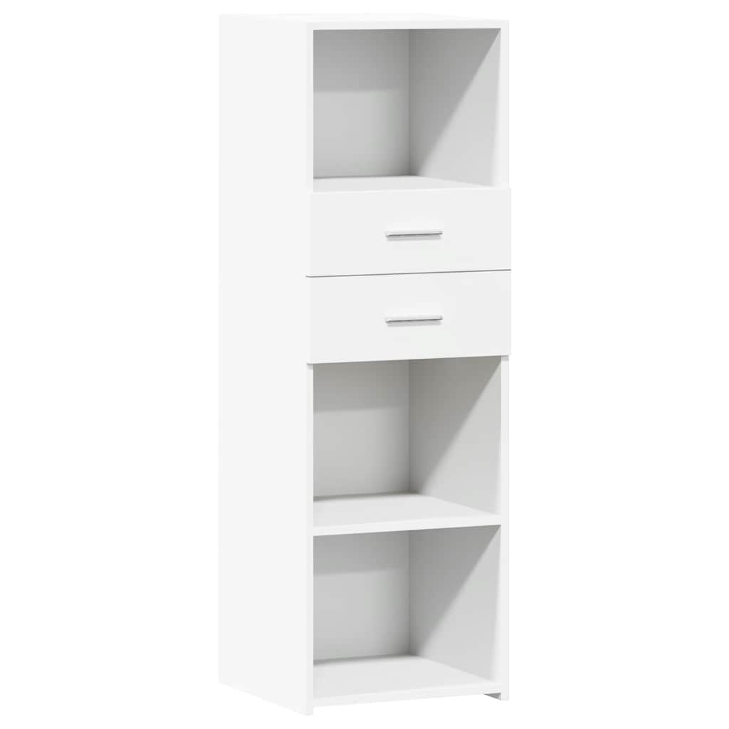 Buffet haut blanc 40x42,5x124 cm bois d'ingénierie - XIOS
