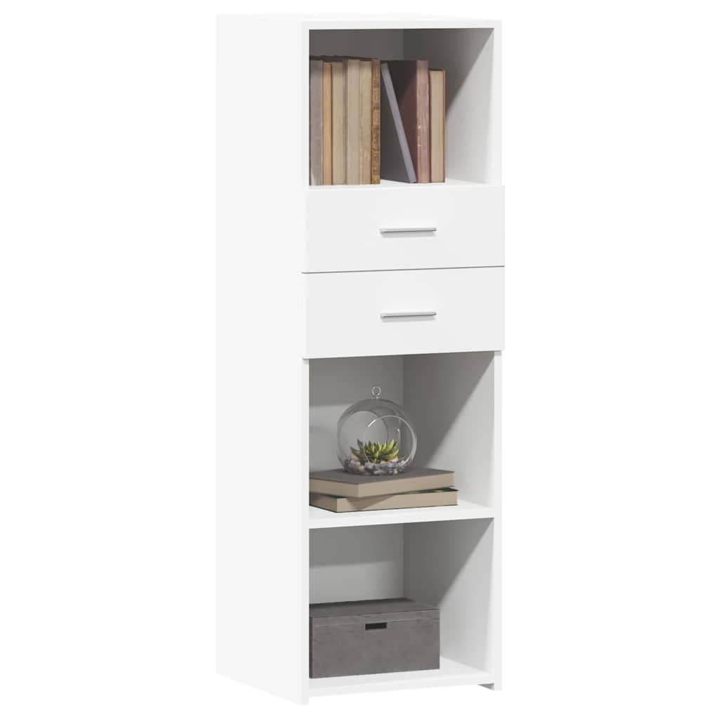 Buffet haut blanc 40x42,5x124 cm bois d'ingénierie - XIOS