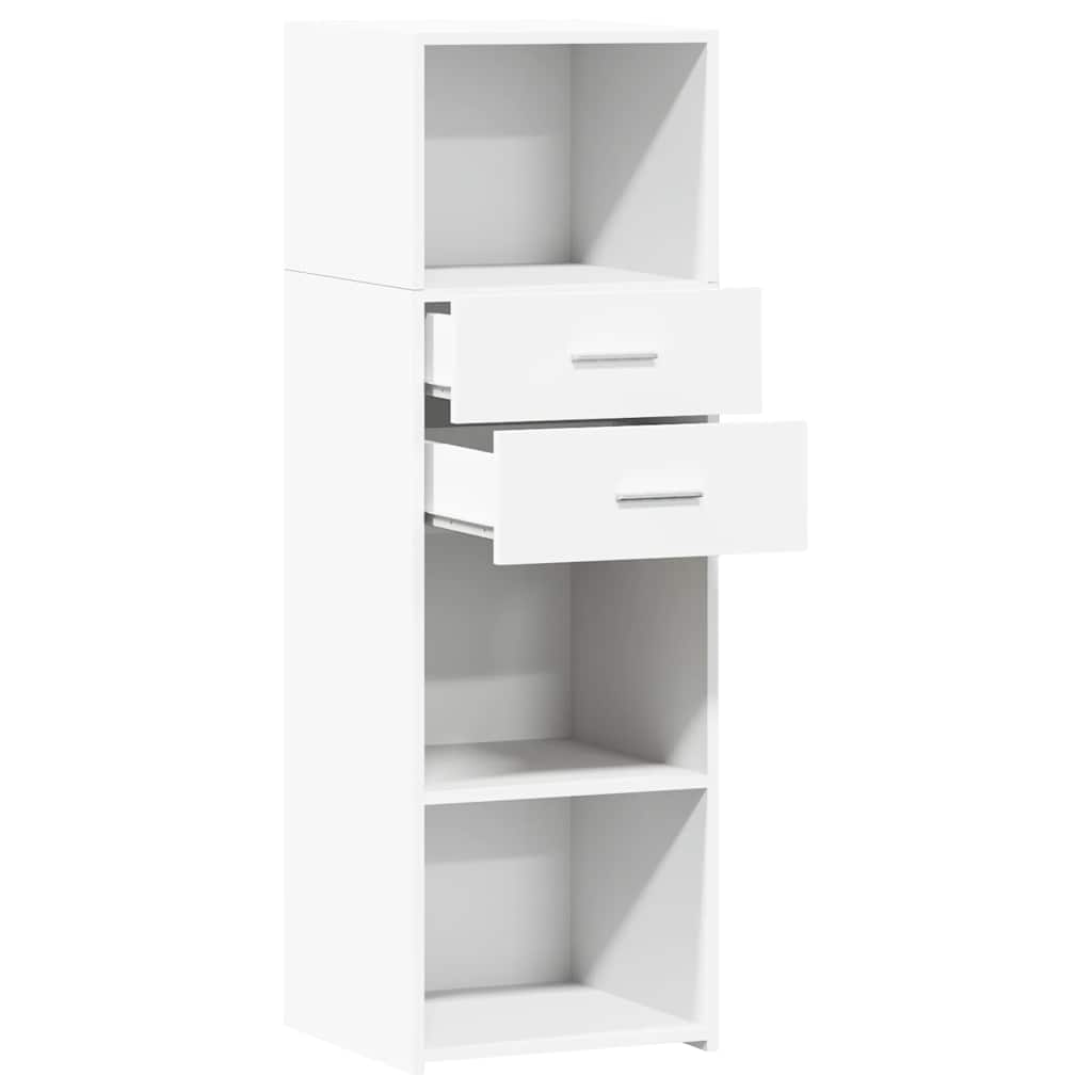Buffet haut blanc 40x42,5x124 cm bois d'ingénierie - XIOS