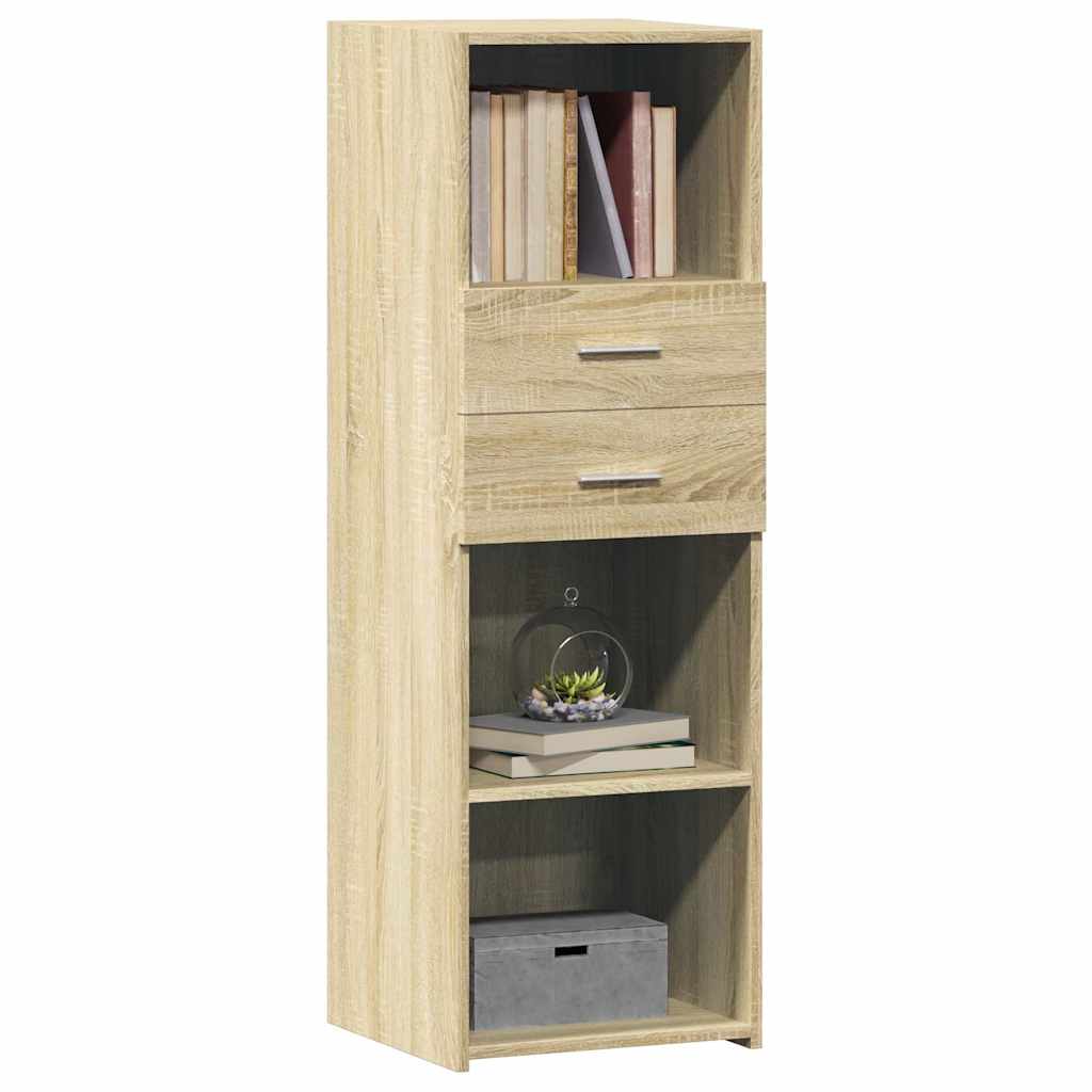 Buffet haut chêne sonoma 40x42,5x124 cm bois d'ingénierie - XIOS