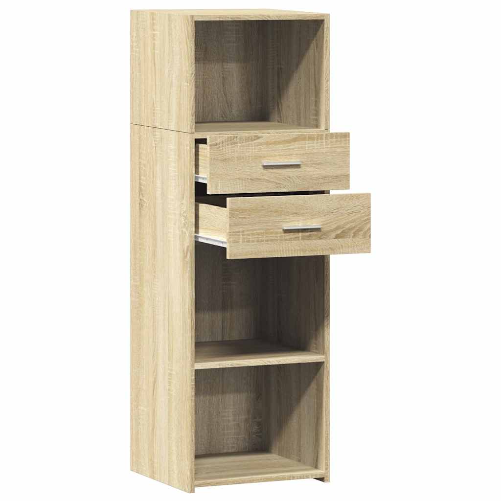 Buffet haut chêne sonoma 40x42,5x124 cm bois d'ingénierie - XIOS