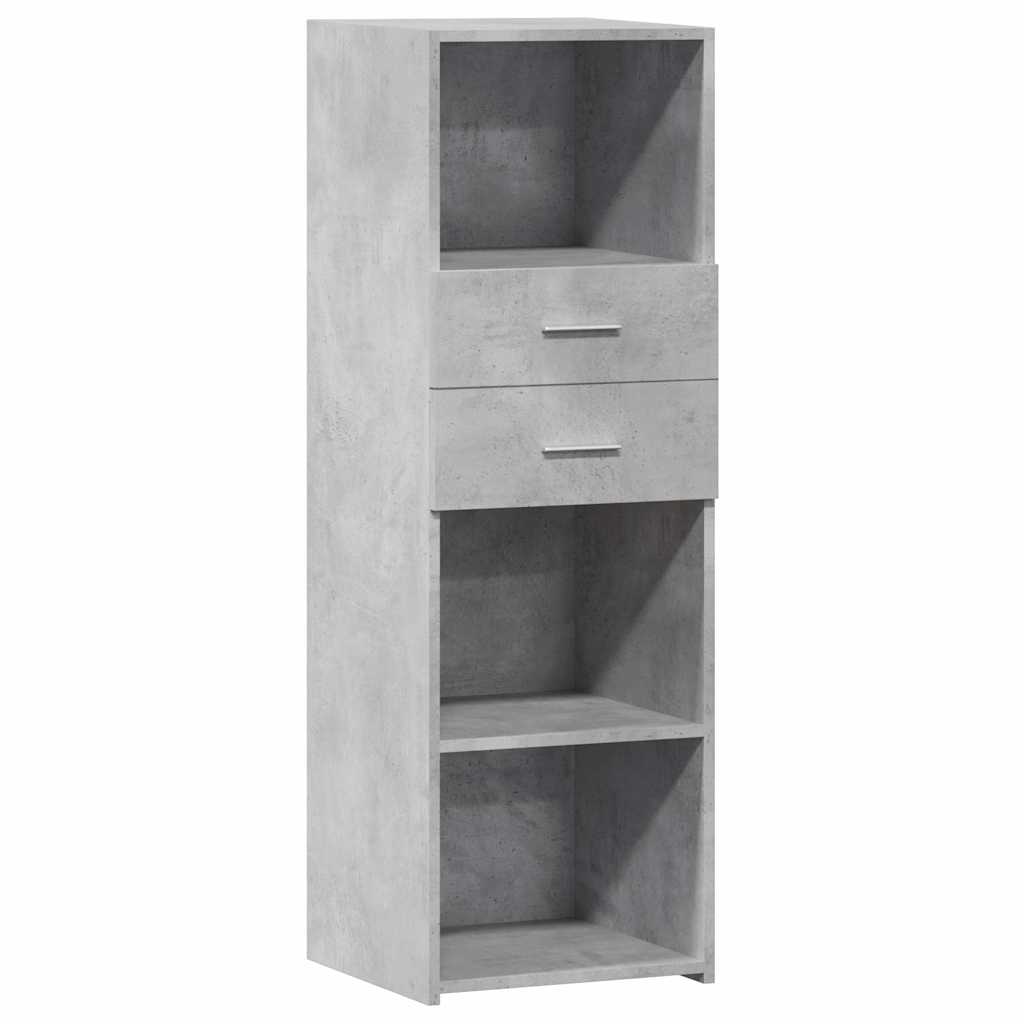 Buffet haut gris béton 40x42,5x124 cm bois d'ingénierie - XIOS