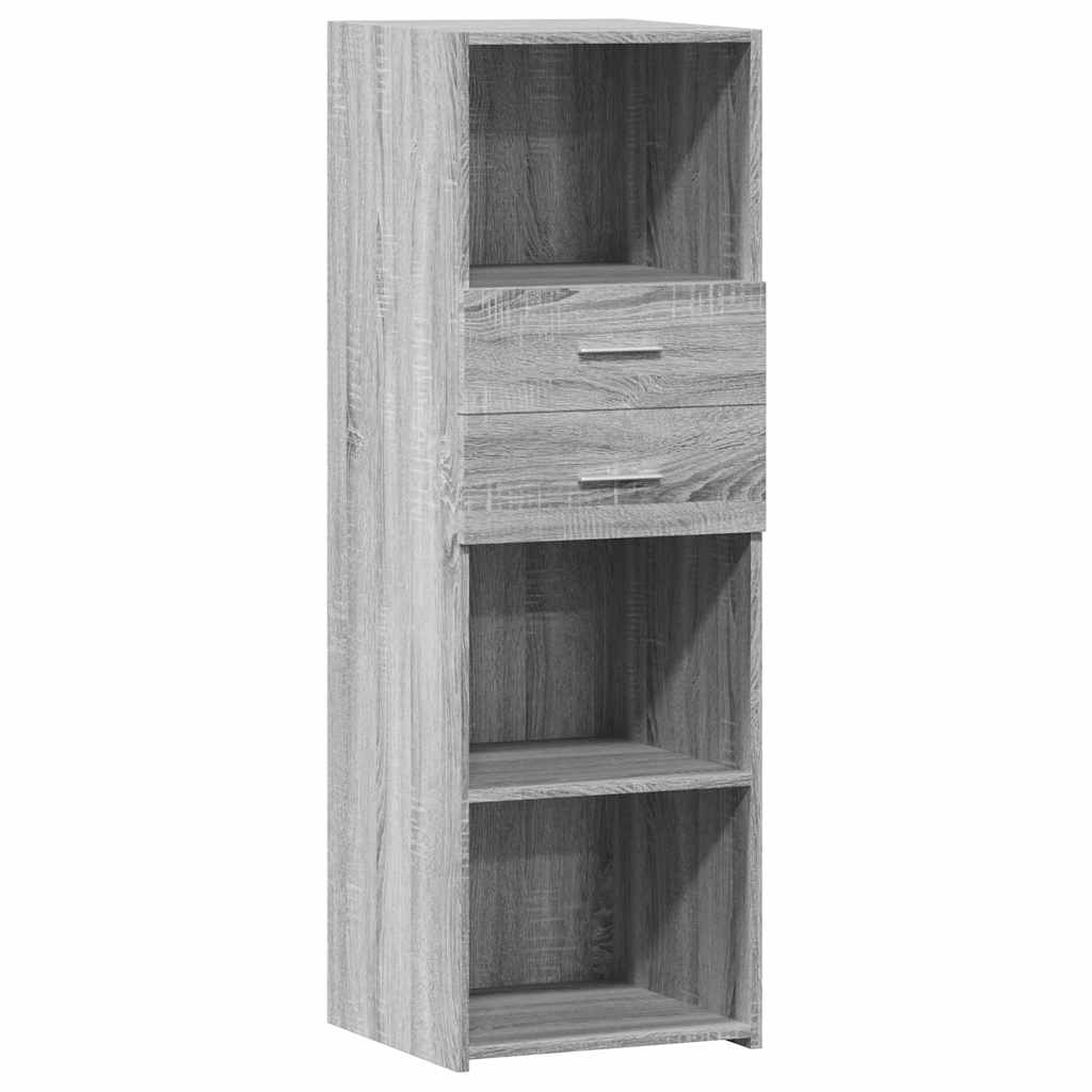 Buffet haut sonoma gris 40x42,5x124 cm bois d'ingénierie - XIOS