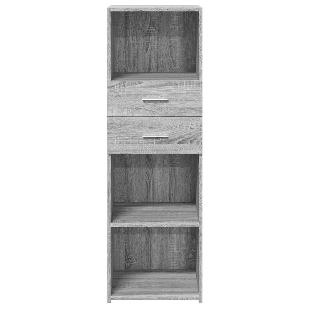 Buffet haut sonoma gris 40x42,5x124 cm bois d'ingénierie - XIOS