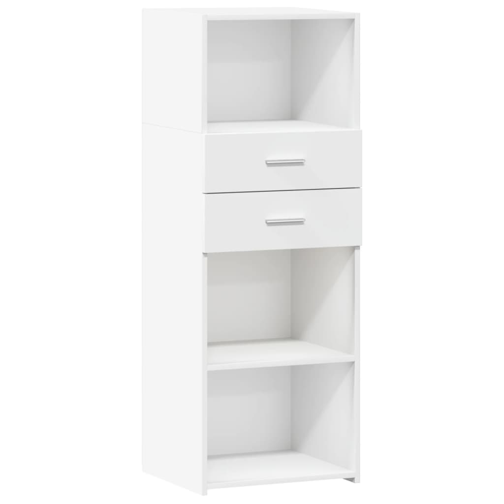 Buffet haut blanc 45x42,5x124 cm bois d'ingénierie - XIOS