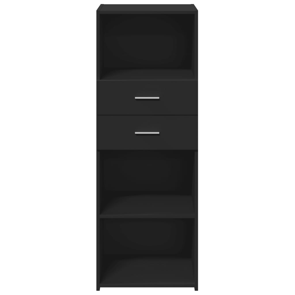Buffet haut noir 45x42,5x124 cm bois d'ingénierie - XIOS