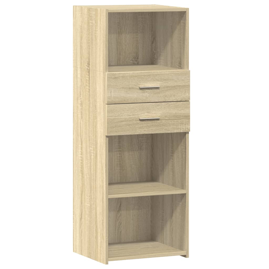 Buffet haut chêne sonoma 45x42,5x124 cm bois d'ingénierie - XIOS