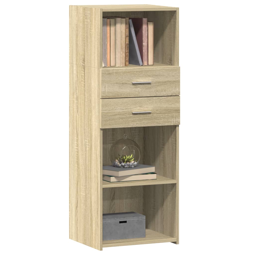 Buffet haut chêne sonoma 45x42,5x124 cm bois d'ingénierie - XIOS