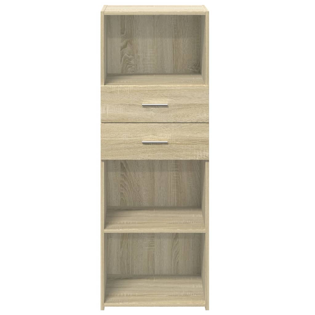 Buffet haut chêne sonoma 45x42,5x124 cm bois d'ingénierie - XIOS