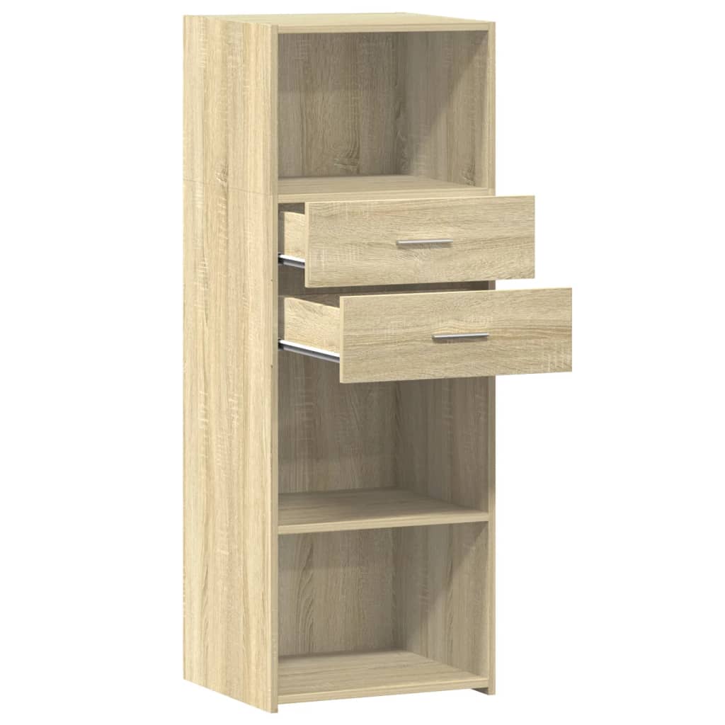 Buffet haut chêne sonoma 45x42,5x124 cm bois d'ingénierie - XIOS