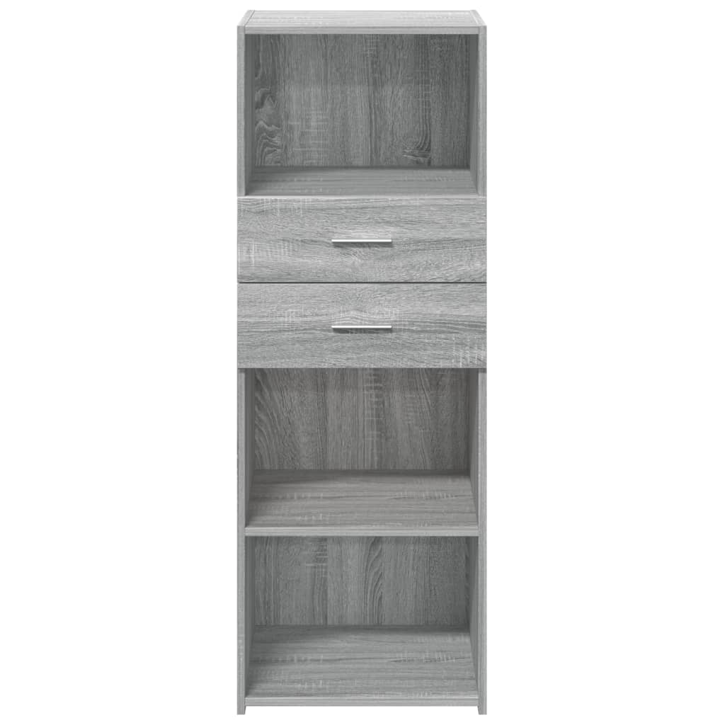 Buffet haut sonoma gris 45x42,5x124 cm bois d'ingénierie - XIOS