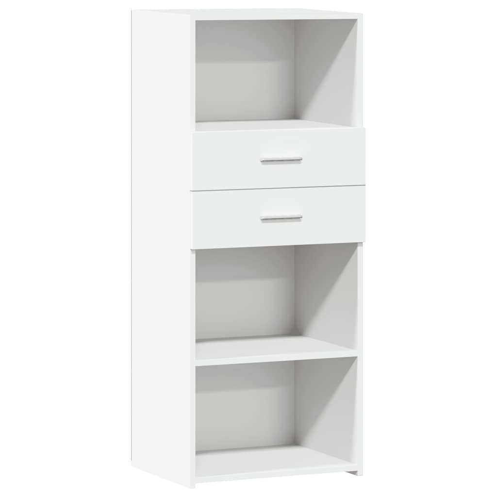 Buffet haut blanc 50x42,5x124 cm bois d'ingénierie - XIOS