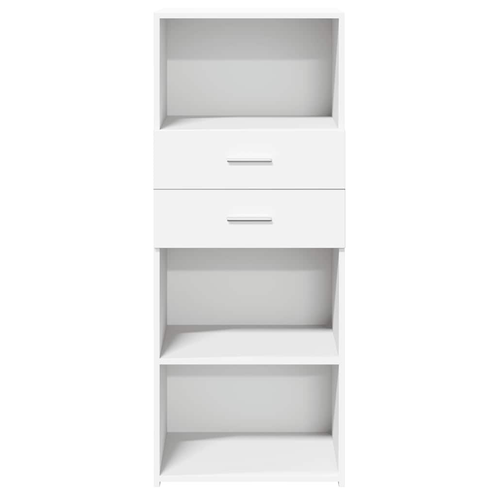 Buffet haut blanc 50x42,5x124 cm bois d'ingénierie - XIOS