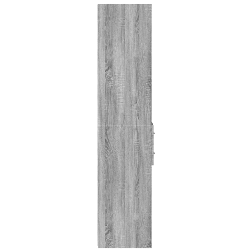 Buffet haut sonoma gris 30x42,5x185 cm bois d'ingénierie - XIOS