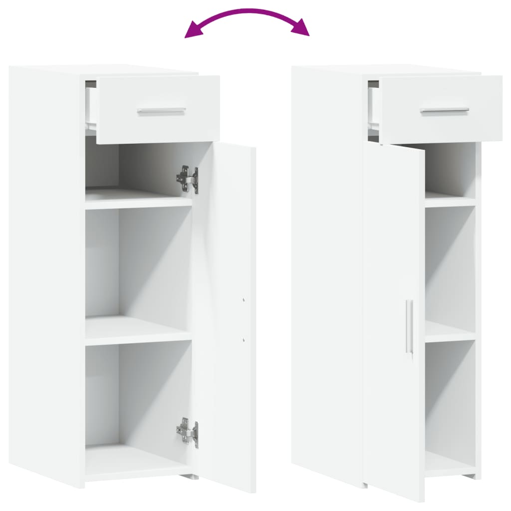 Buffet blanc 30x42,5x93 cm bois d'ingénierie - XIOS