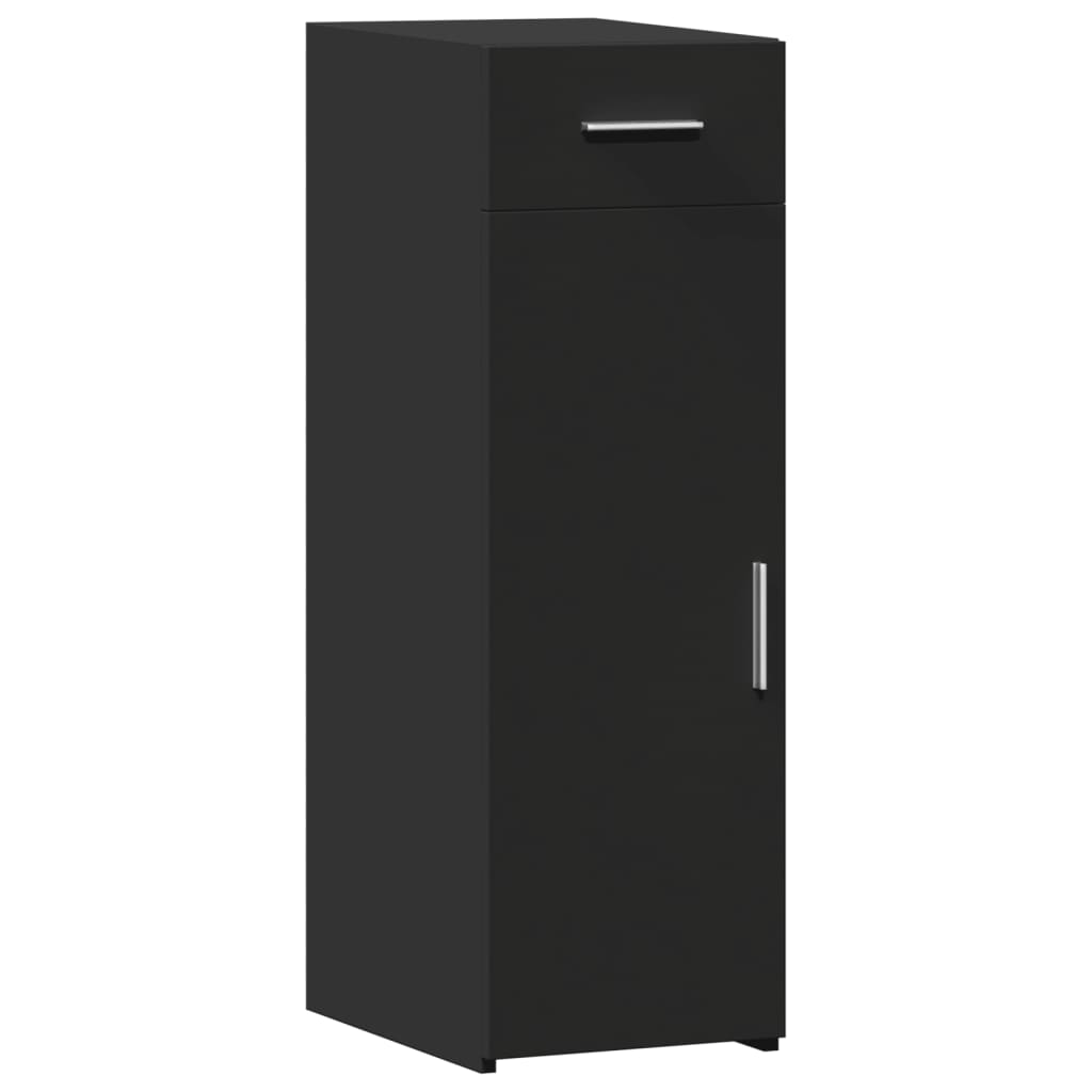 Buffet noir 30x42,5x93 cm bois d'ingénierie - XIOS