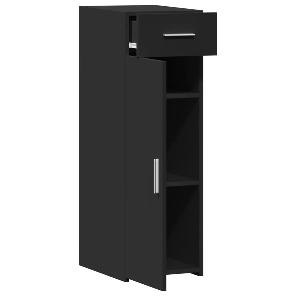 Buffet noir 30x42,5x93 cm bois d'ingénierie - XIOS