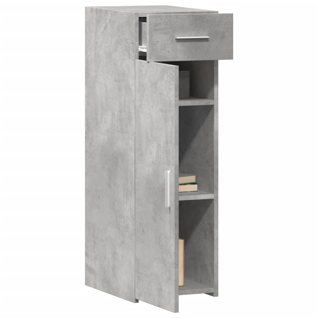 Buffet gris béton 30x42,5x93 cm bois d'ingénierie - XIOS