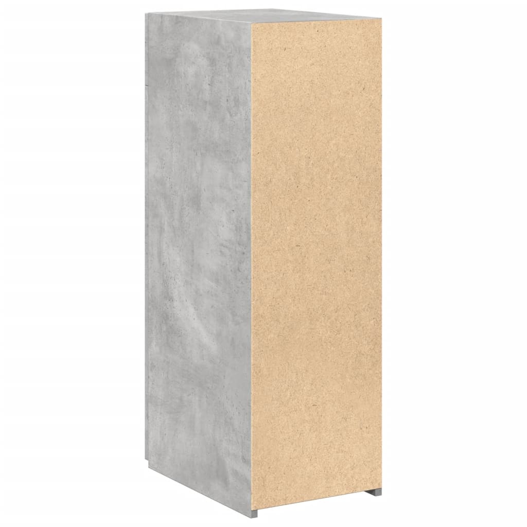 Buffet gris béton 30x42,5x93 cm bois d'ingénierie - XIOS