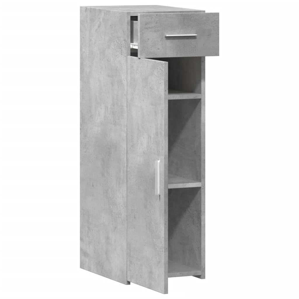 Buffet gris béton 30x42,5x93 cm bois d'ingénierie - XIOS