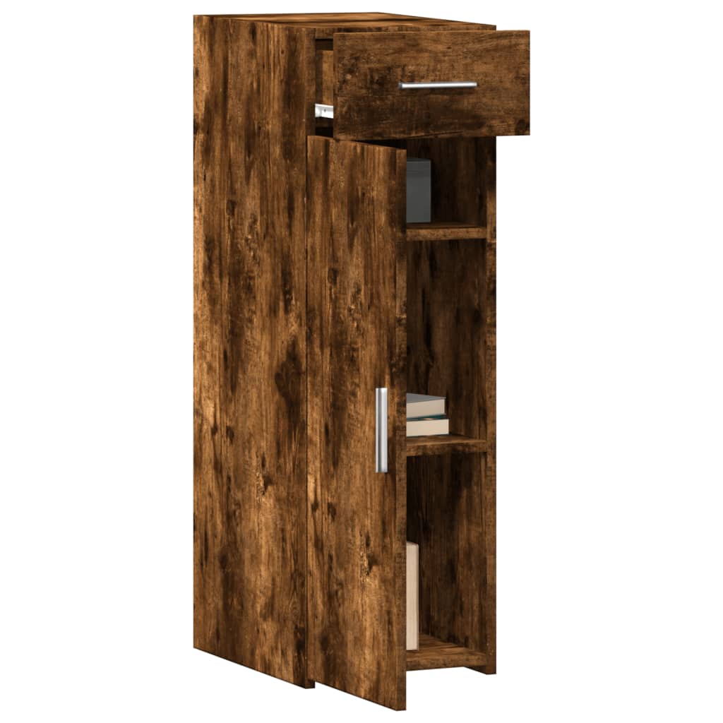 Buffet chêne fumé 30x42,5x93 cm bois d'ingénierie - XIOS