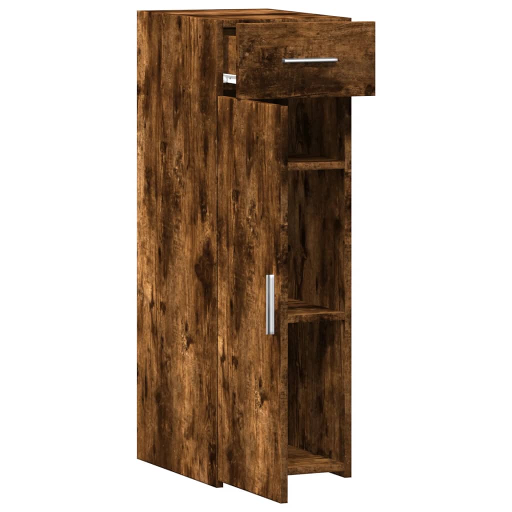 Buffet chêne fumé 30x42,5x93 cm bois d'ingénierie - XIOS