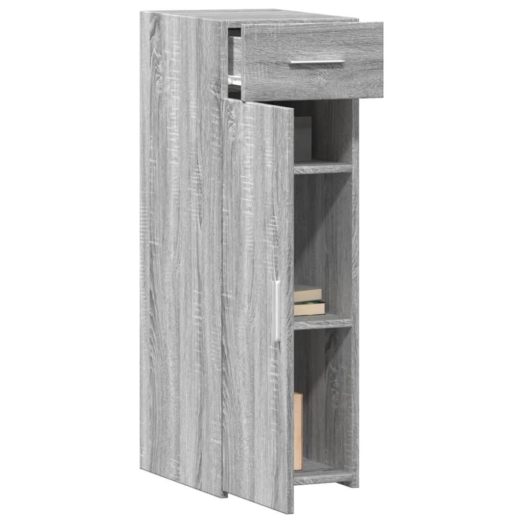 Buffet sonoma gris 30x42,5x93 cm bois d'ingénierie - XIOS