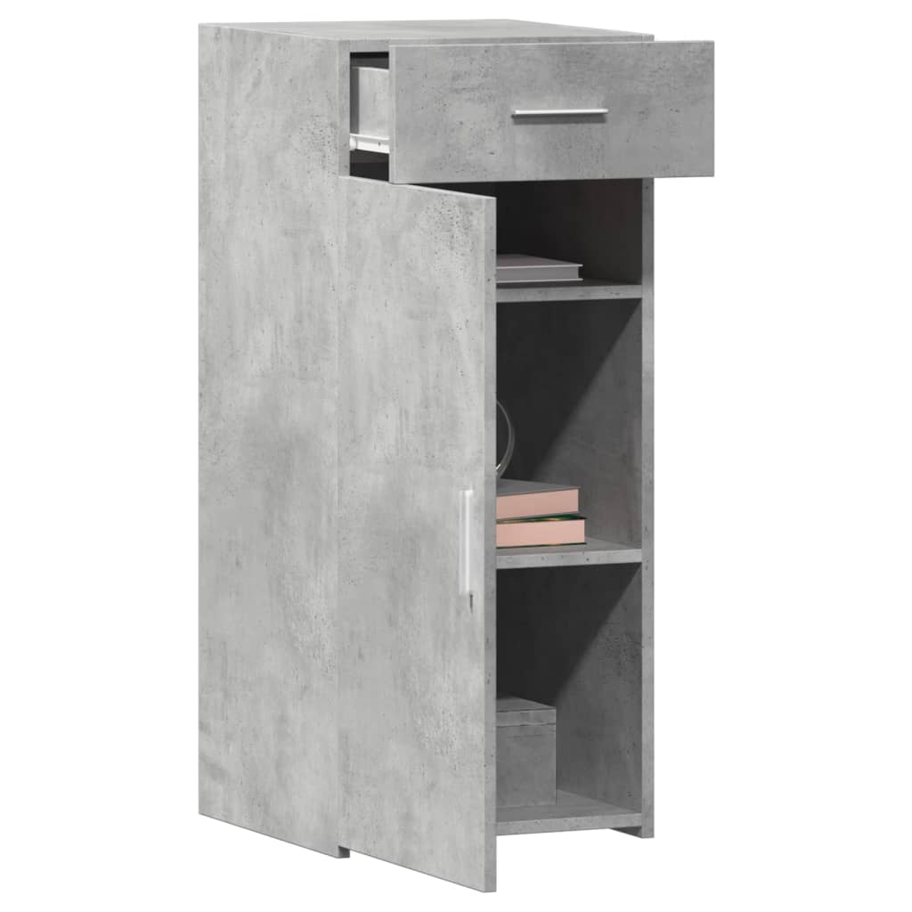 Buffet gris béton 40x42,5x93 cm bois d'ingénierie - XIOS