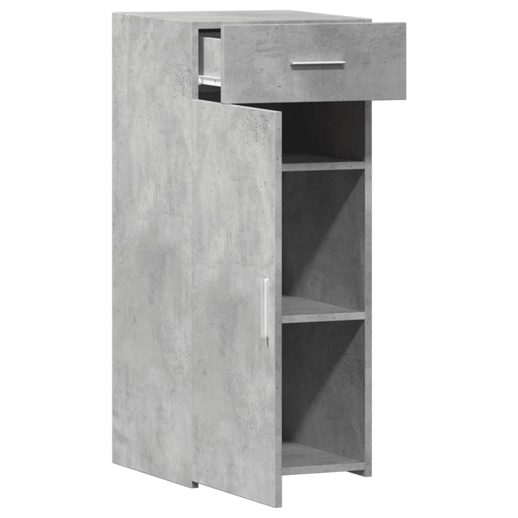 Buffet gris béton 40x42,5x93 cm bois d'ingénierie - XIOS