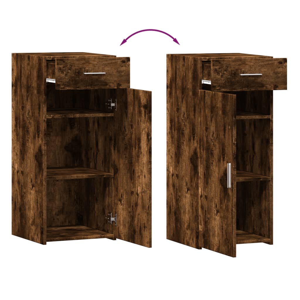 Buffet chêne fumé 40x42,5x93 cm bois d'ingénierie - XIOS