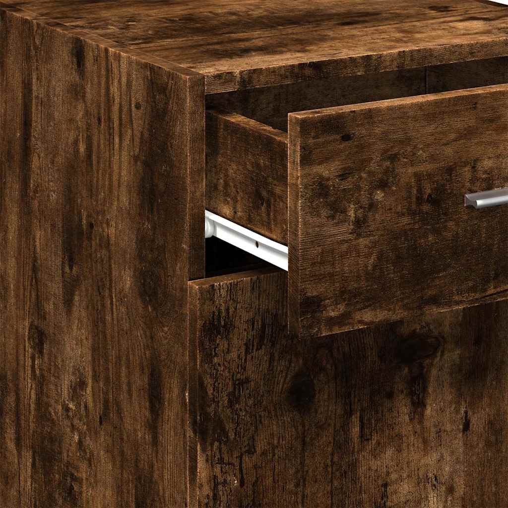 Buffet chêne fumé 40x42,5x93 cm bois d'ingénierie - XIOS