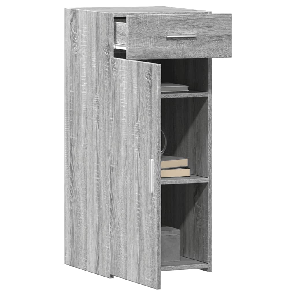 Buffet sonoma gris 40x42,5x93 cm bois d'ingénierie - XIOS