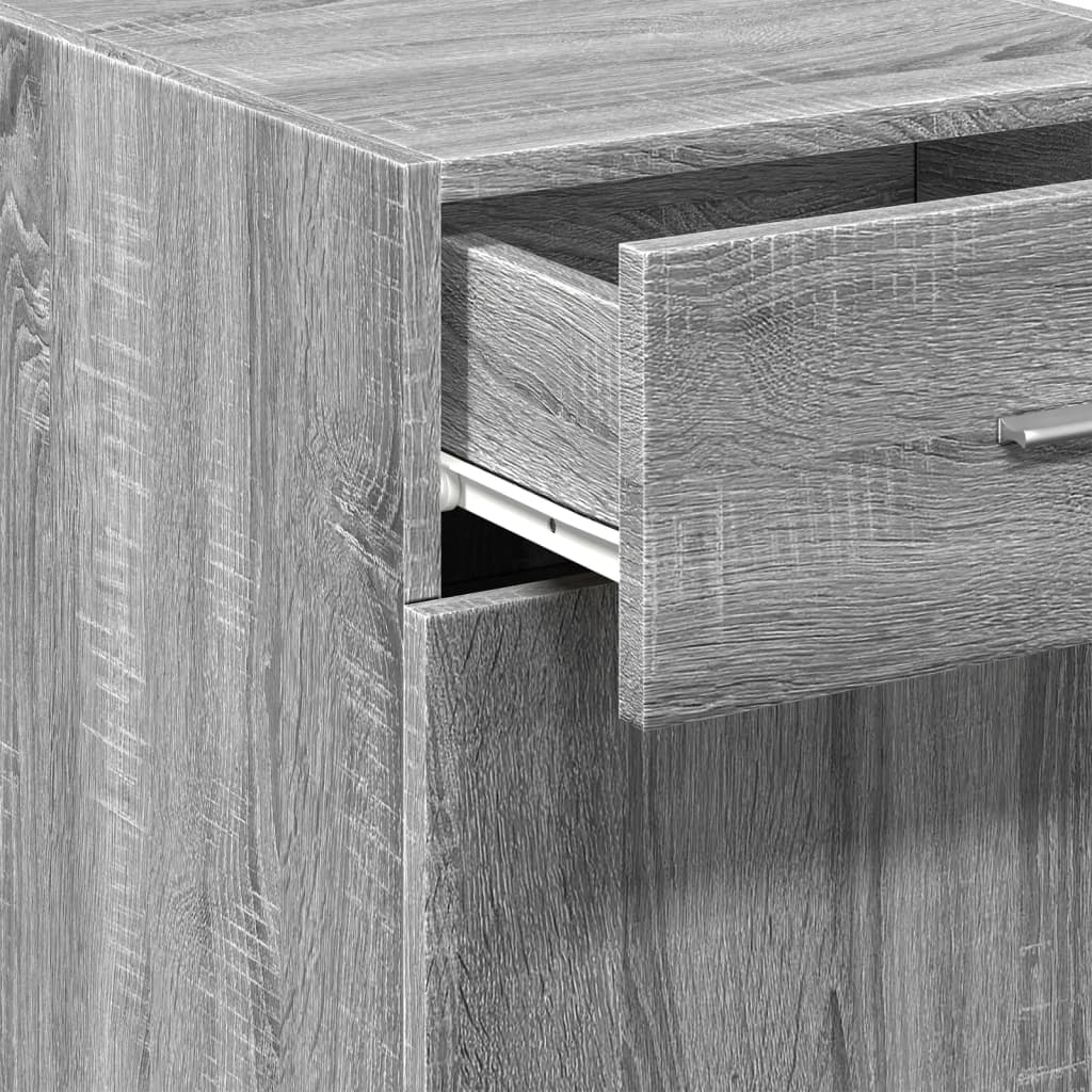 Buffet sonoma gris 40x42,5x93 cm bois d'ingénierie - XIOS