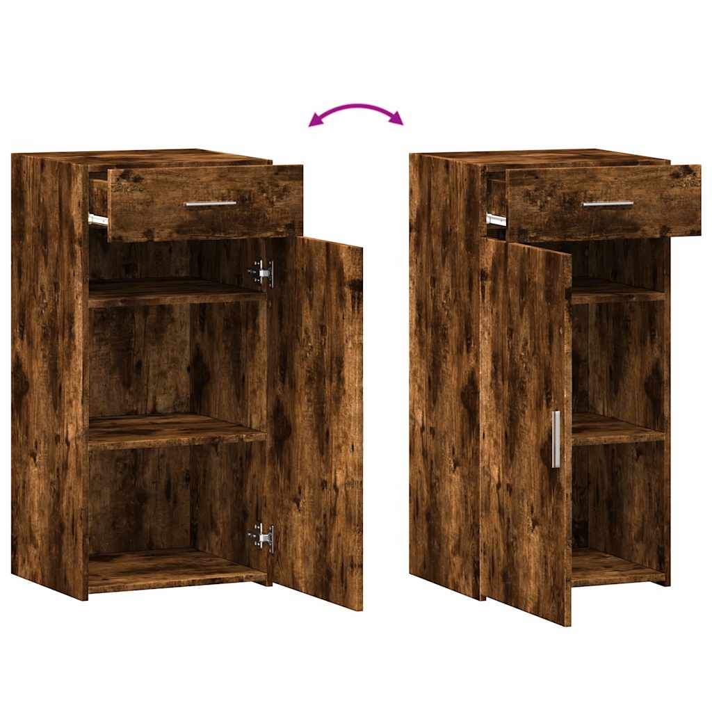 Buffet chêne fumé 45x42,5x93 cm bois d'ingénierie - XIOS