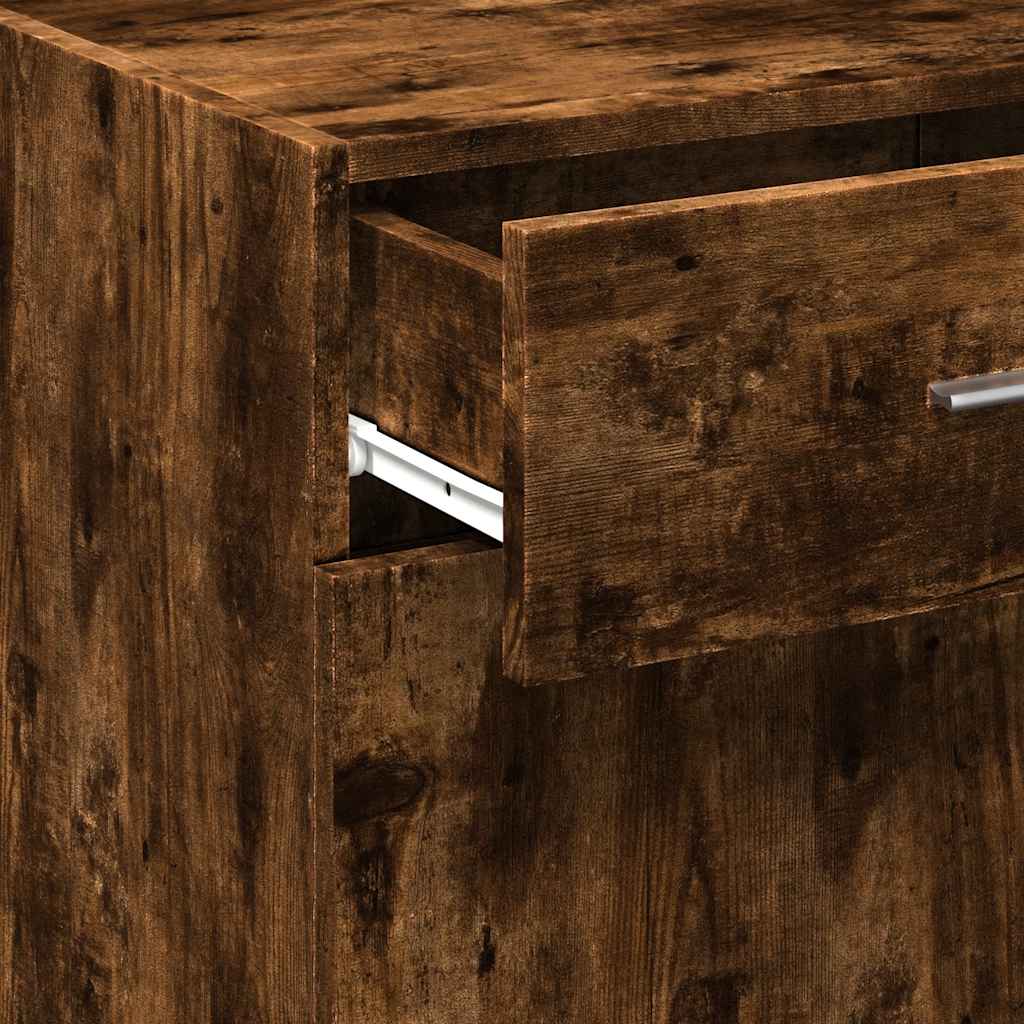 Buffet chêne fumé 45x42,5x93 cm bois d'ingénierie - XIOS