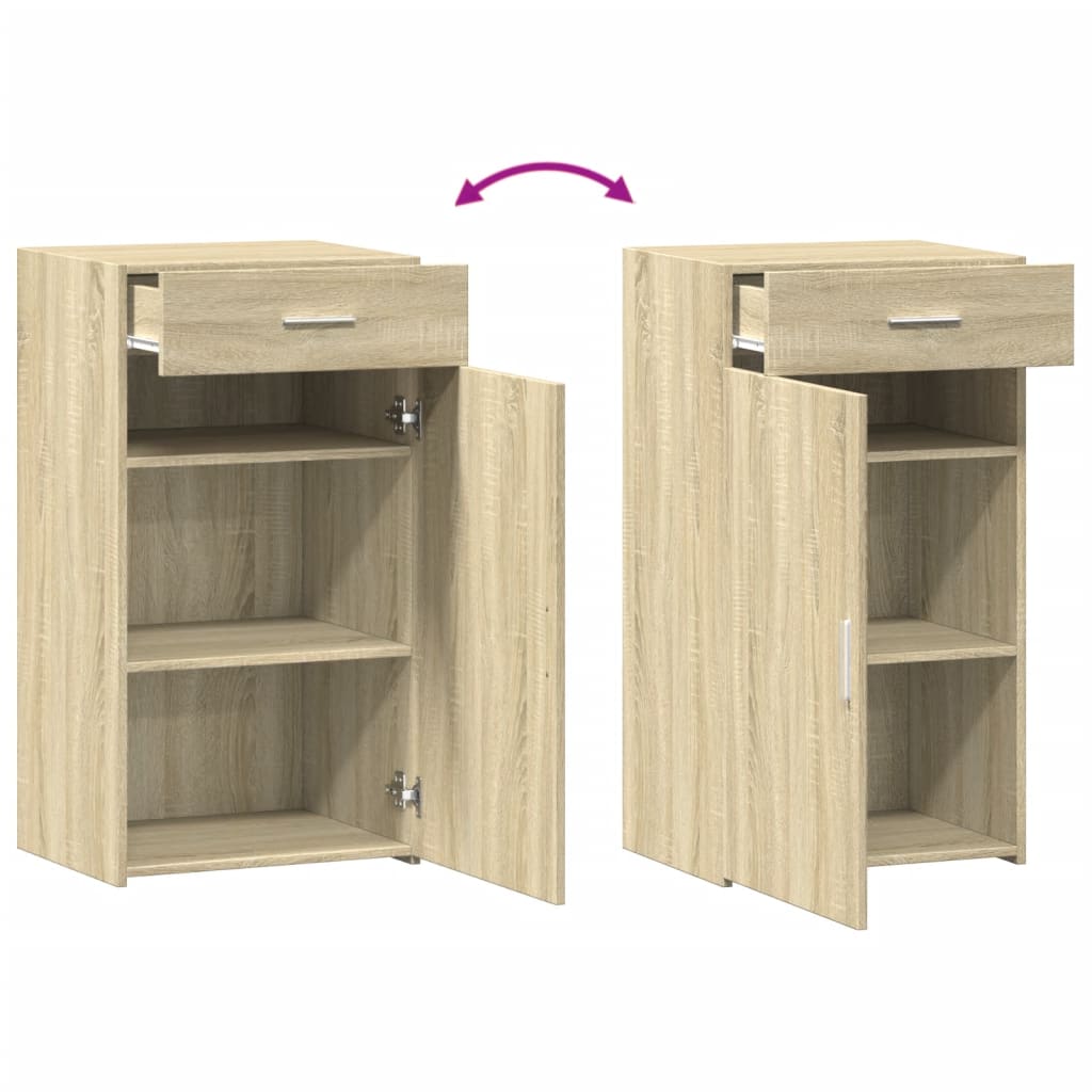 Buffet chêne sonoma 50x42,5x93 cm bois d'ingénierie - XIOS