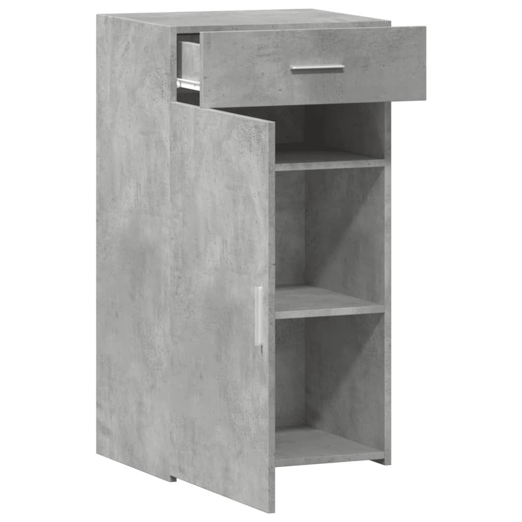 Buffet gris béton 50x42,5x93 cm bois d'ingénierie - XIOS