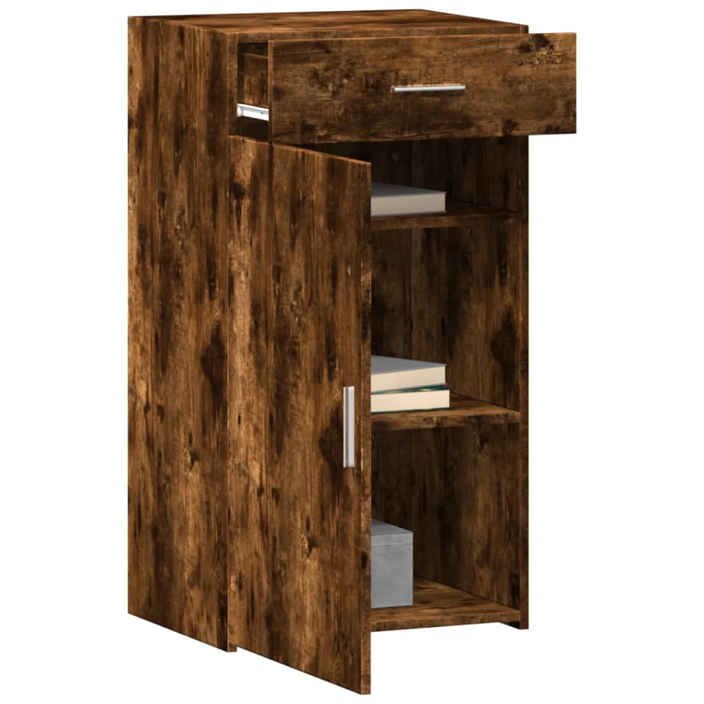 Buffet chêne fumé 50x42,5x93 cm bois d'ingénierie - XIOS