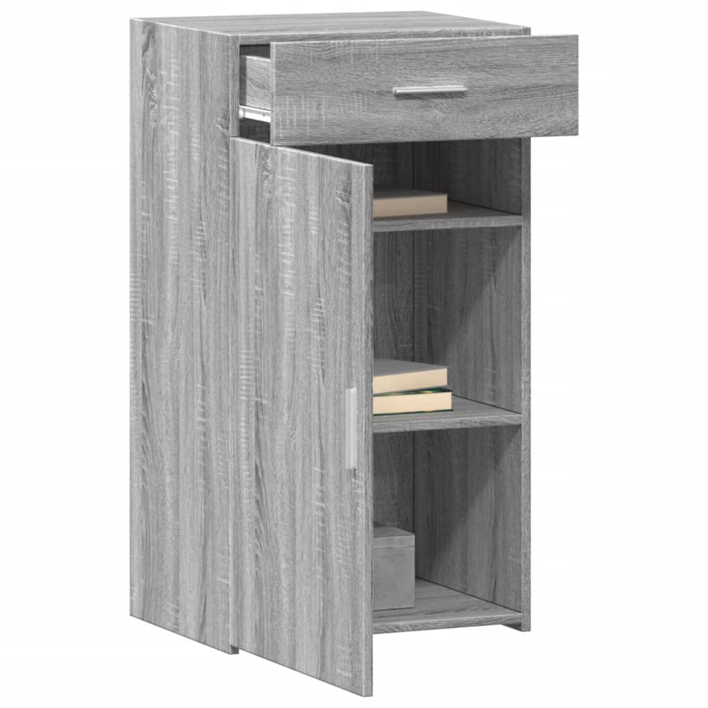 Buffet sonoma gris 50x42,5x93 cm bois d'ingénierie - XIOS
