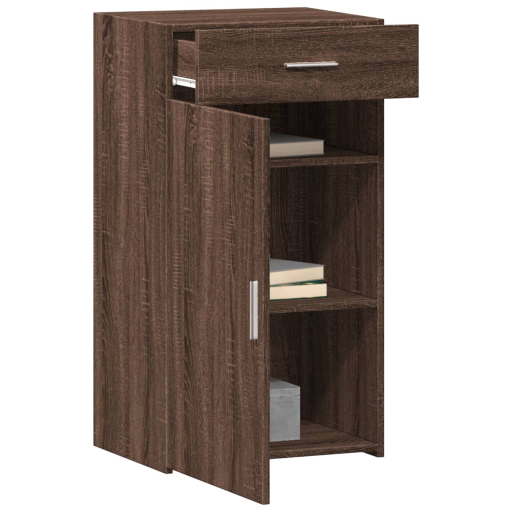 Buffet chêne marron 50x42,5x93 cm bois d'ingénierie - XIOS
