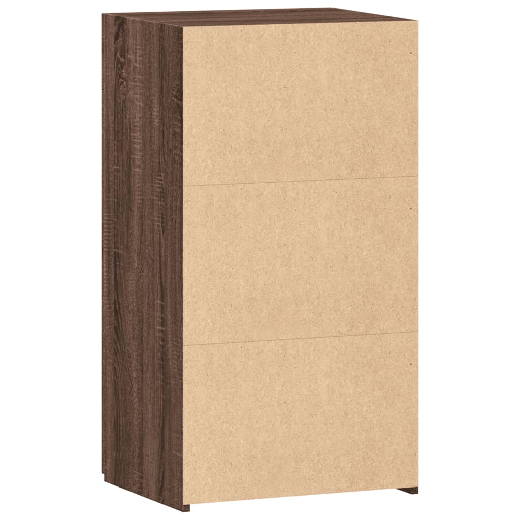 Buffet chêne marron 50x42,5x93 cm bois d'ingénierie - XIOS