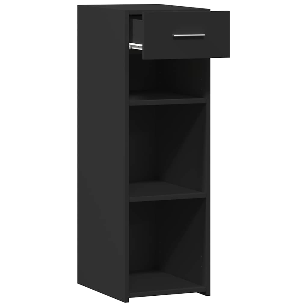 Buffet noir 30x42,5x93 cm bois d'ingénierie - XIOS