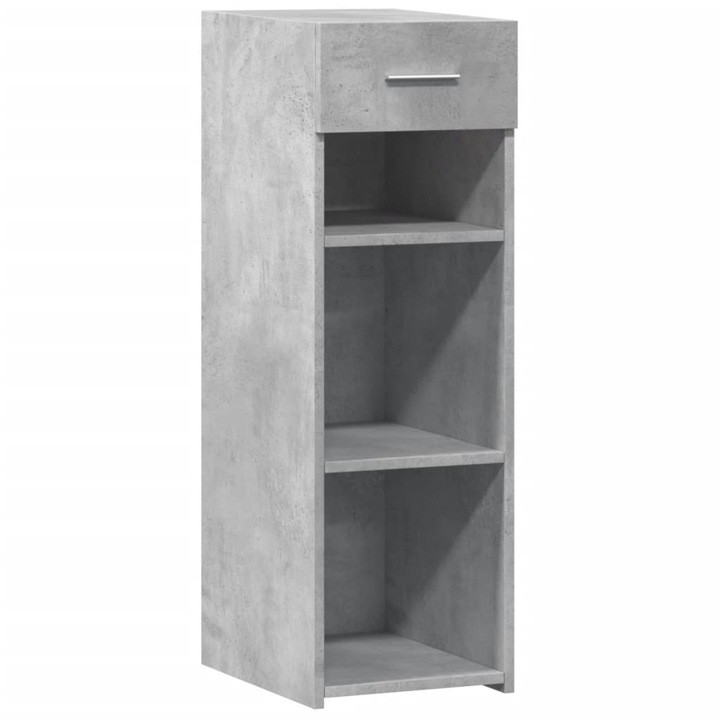 Buffet gris béton 30x42,5x93 cm bois d'ingénierie - XIOS