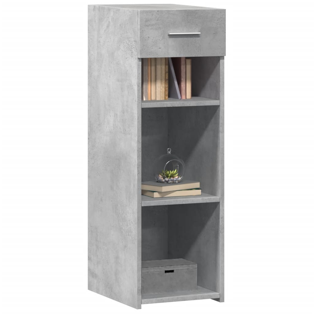 Buffet gris béton 30x42,5x93 cm bois d'ingénierie - XIOS