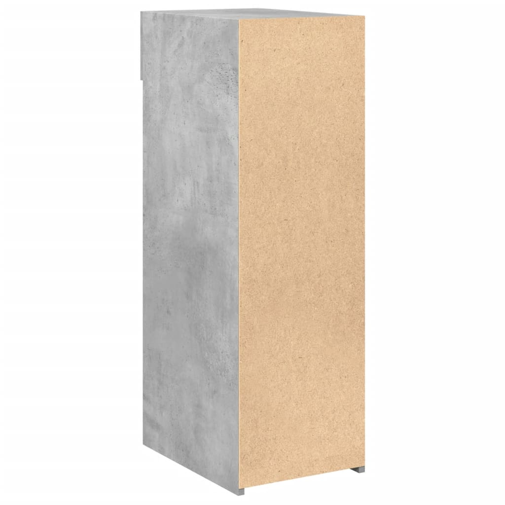 Buffet gris béton 30x42,5x93 cm bois d'ingénierie - XIOS
